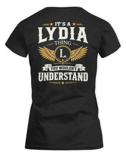 LYDIA KT06-M008 It’s a [NAME] Thing – You Wouldn’t Understand | Personalized Vintage T-Shirt - Women's Standard T-Shirt - Black
