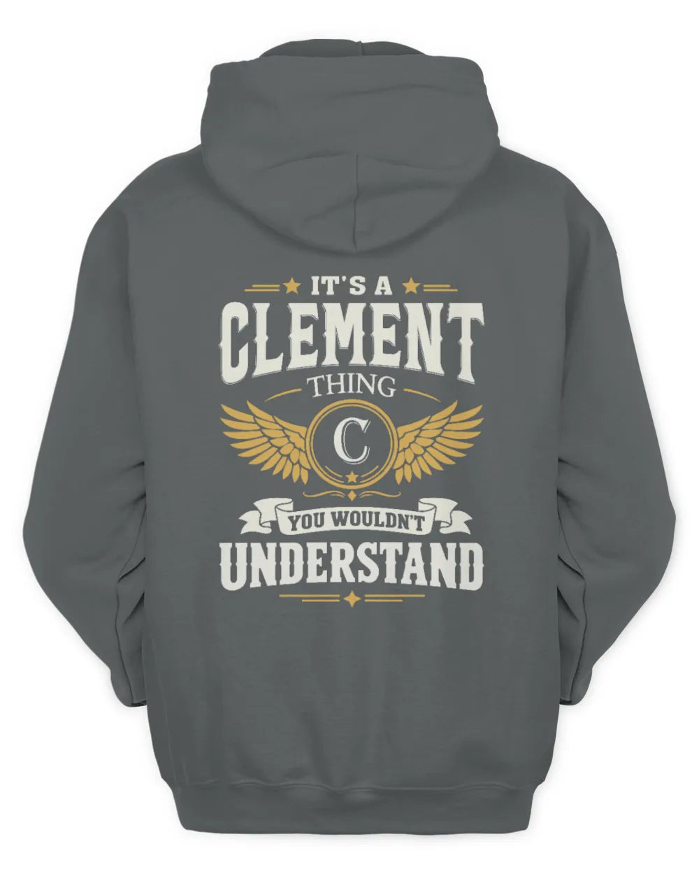 CLEMENT KT06-M008 It’s a [NAME] Thing – You Wouldn’t Understand | Personalized Vintage T-Shirt - Unisex Hoodie - Charcoal