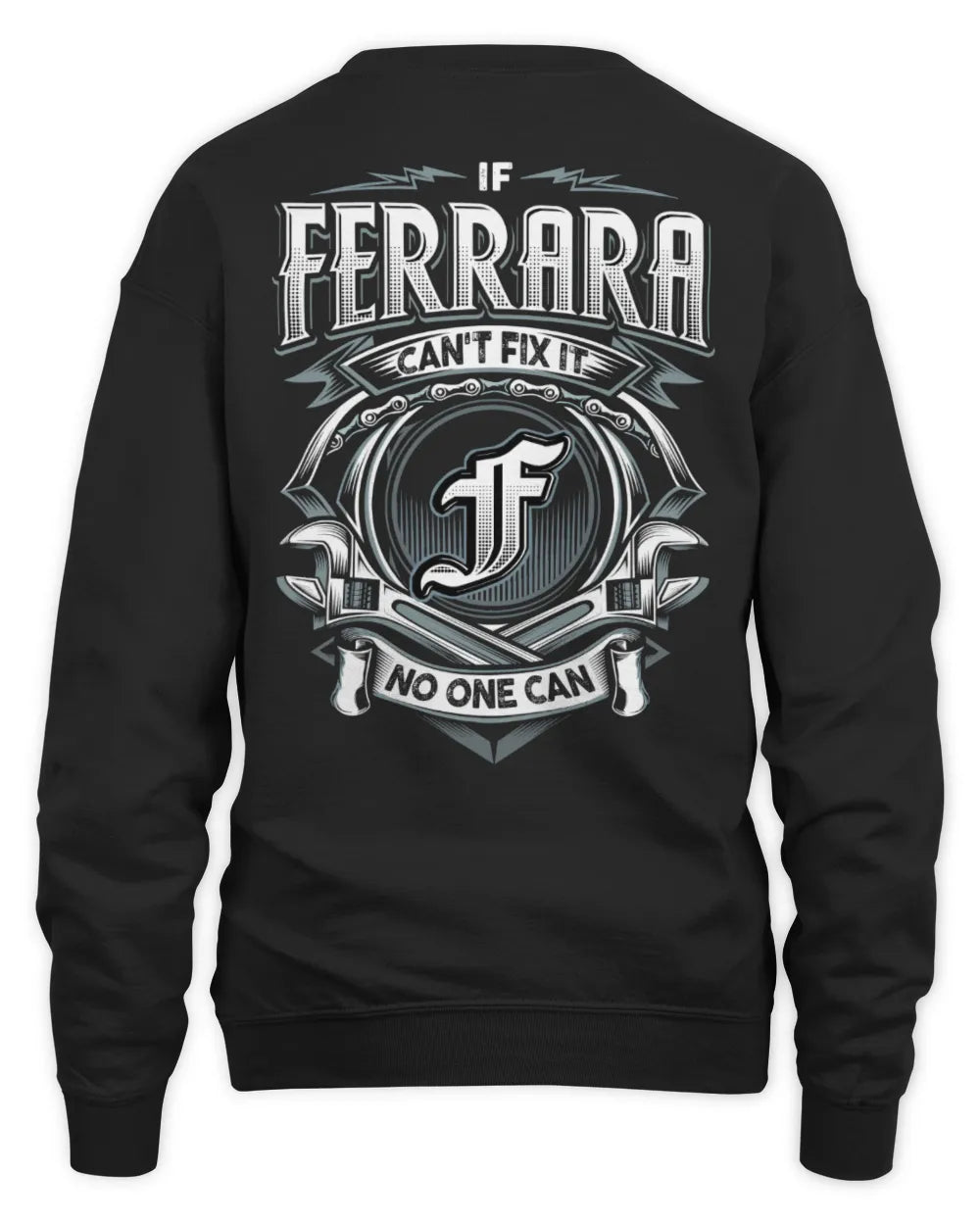 FERRARA AP81-K4-626 - Personalized Ahmed Quote Apparel “If Ahmed Can't Fix It, No One Can” - Unisex Sweatshirt - Black