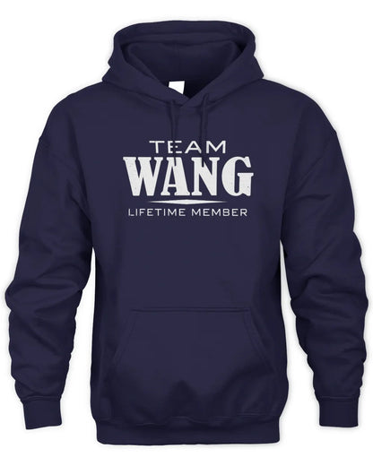 WANG BL62-K4-128 - Personalized “Team NAME Lifetime Member” - Unisex Hoodie - Navy