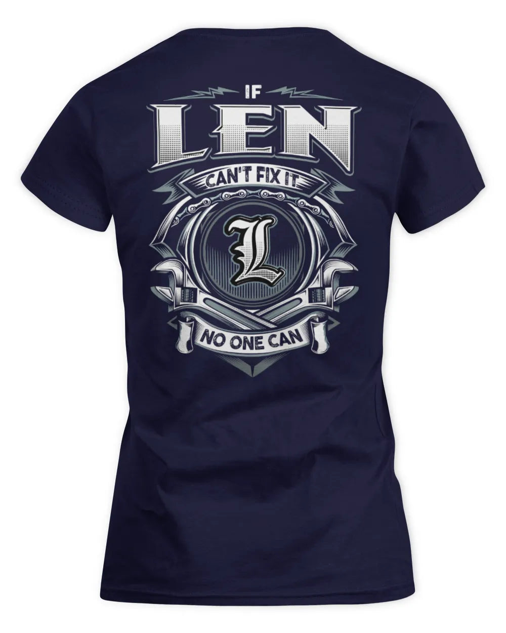 LEN AP81-K4-626 - Personalized Ahmed Quote Apparel “If Ahmed Can't Fix It, No One Can” - Women's Standard T-Shirt - Navy