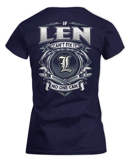LEN AP81-K4-626 - Personalized Ahmed Quote Apparel “If Ahmed Can't Fix It, No One Can” - Women's Standard T-Shirt - Navy