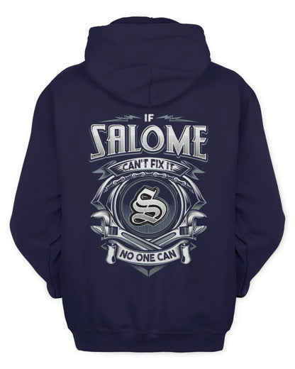 SALOME AP81-K4-626 - Personalized Ahmed Quote Apparel “If Ahmed Can't Fix It, No One Can” - Unisex Hoodie - Navy