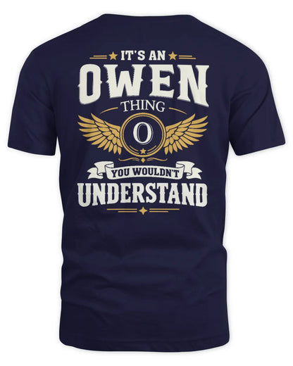OWEN KT06-M008 It’s a [NAME] Thing – You Wouldn’t Understand | Personalized Vintage T-Shirt - Unisex Standard T-Shirt - Navy