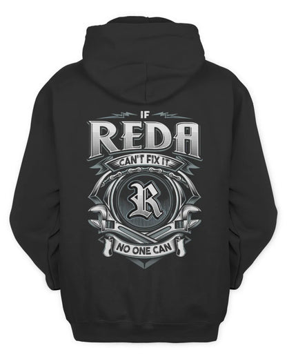 REDA AP81-K4-626 - Personalized Ahmed Quote Apparel “If Ahmed Can't Fix It, No One Can” - Unisex Hoodie - Black