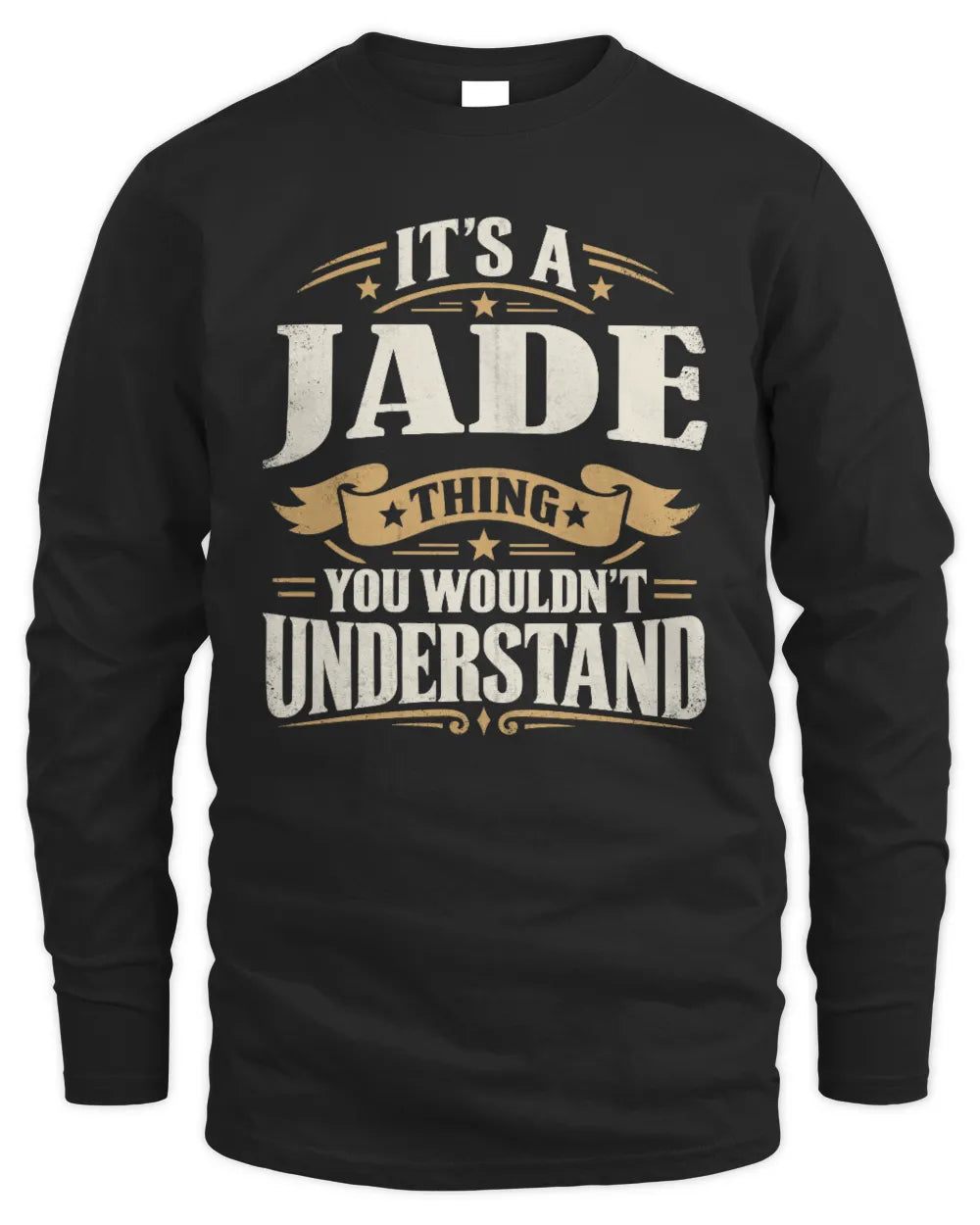 JADE P08 TH51 - Personalized “It’s a/an [NAME] Thing – You Wouldn’t Understand” Shirt - Men's Long Sleeved T-Shirt - Black