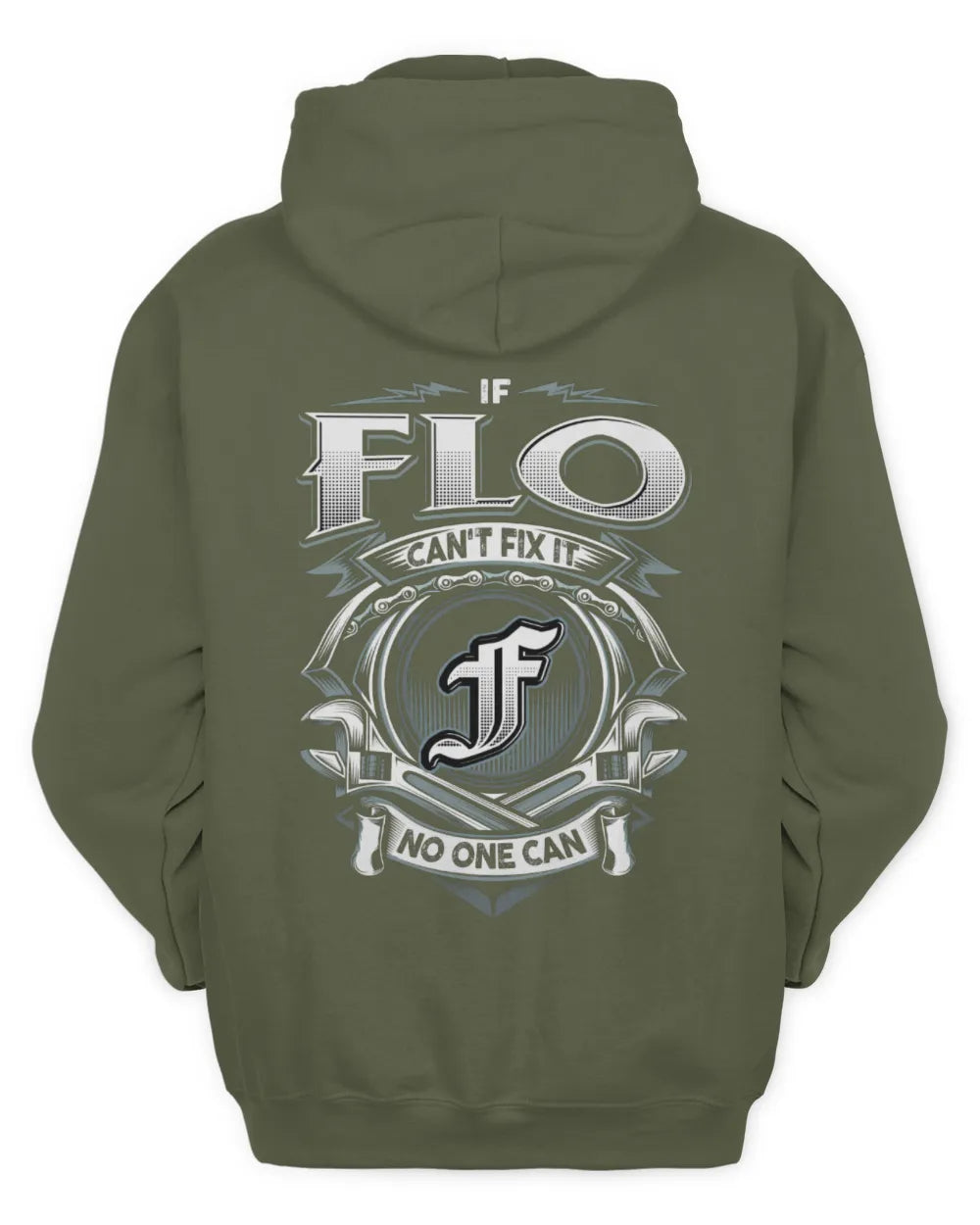 FLO AP81-K4-626 - Personalized Ahmed Quote Apparel “If Ahmed Can't Fix It, No One Can” - Unisex Hoodie - Military Green