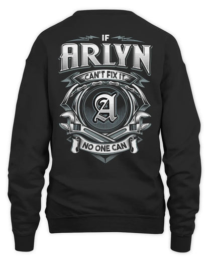 ARLYN AP81-K4-626 - Personalized Ahmed Quote Apparel “If Ahmed Can't Fix It, No One Can” - Unisex Sweatshirt - Black