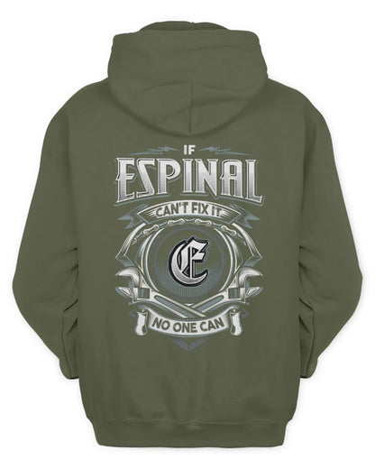 ESPINAL AP81-K4-626 - Personalized Ahmed Quote Apparel “If Ahmed Can't Fix It, No One Can” - Unisex Hoodie - Military Green