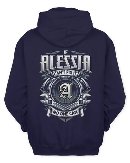 ALESSIA AP81-K4-626 - Personalized Ahmed Quote Apparel “If Ahmed Can't Fix It, No One Can” - Unisex Hoodie - Navy