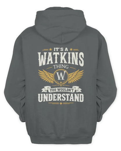 WATKINS KT06-M008 It’s a [NAME] Thing – You Wouldn’t Understand | Personalized Vintage T-Shirt - Unisex Hoodie - Charcoal