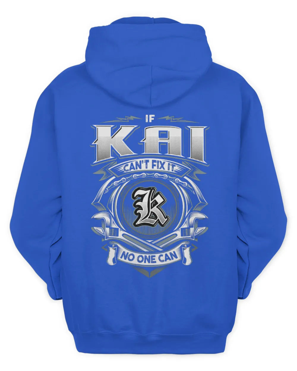 KAI AP81-K4-626 - Personalized Ahmed Quote Apparel “If Ahmed Can't Fix It, No One Can” - Unisex Hoodie - Royal