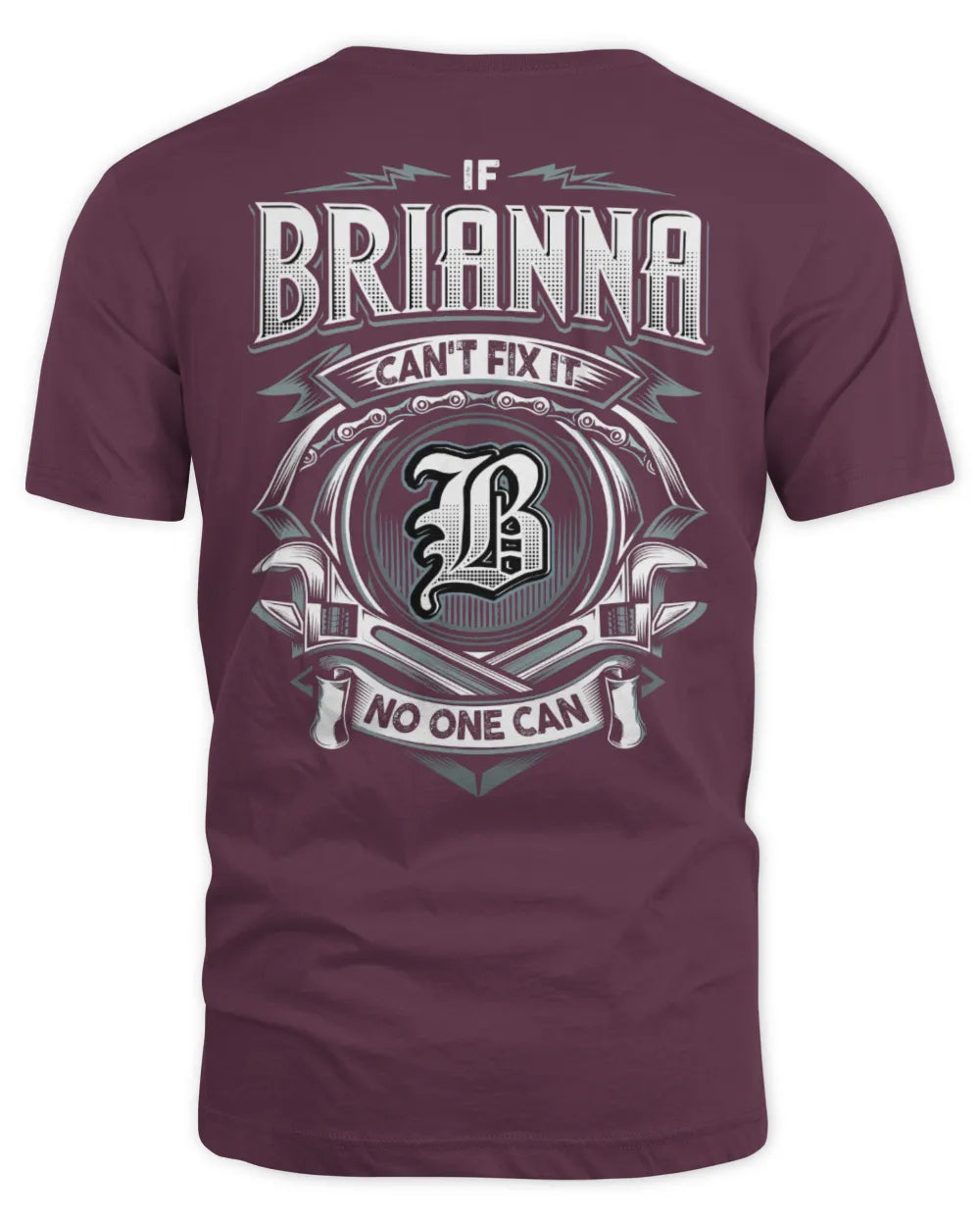 BRIANNA AP81-K4-626 - Personalized Ahmed Quote Apparel “If Ahmed Can't Fix It, No One Can” - Unisex Standard T-Shirt - Maroon