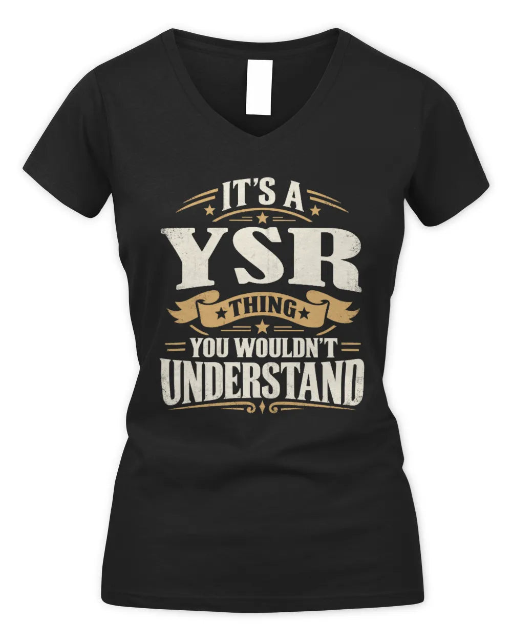 YSR P08 TH51 - Personalized “It’s a/an [NAME] Thing – You Wouldn’t Understand” Shirt - Women's V-Neck T-Shirt - Black