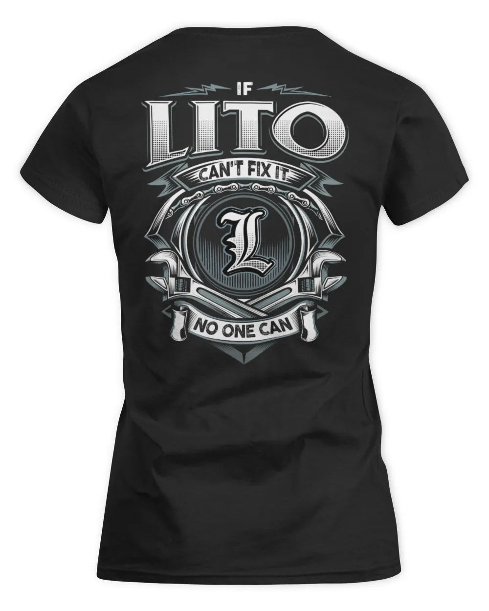 LITO AP81-K4-626 - Personalized Ahmed Quote Apparel “If Ahmed Can't Fix It, No One Can” - Women's Standard T-Shirt - Black