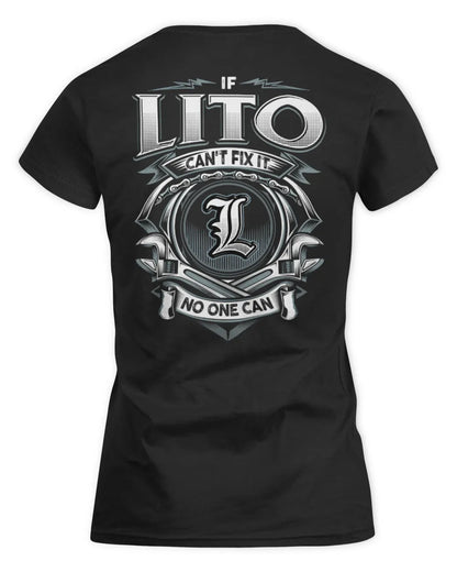 LITO AP81-K4-626 - Personalized Ahmed Quote Apparel “If Ahmed Can't Fix It, No One Can” - Women's Standard T-Shirt - Black