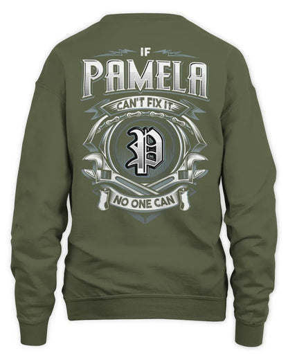 PAMELA AP81-K4-626 - Personalized Ahmed Quote Apparel “If Ahmed Can't Fix It, No One Can” - Unisex Sweatshirt - Military Green