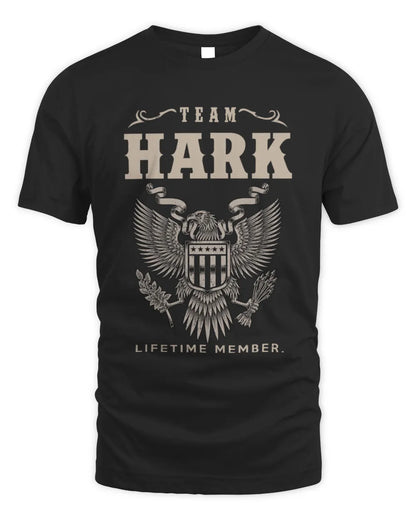 HARK TP06-K82 – Personalized Classic Style Apparel “Team NAME Lifetime Member” - Unisex Standard T-Shirt - Black
