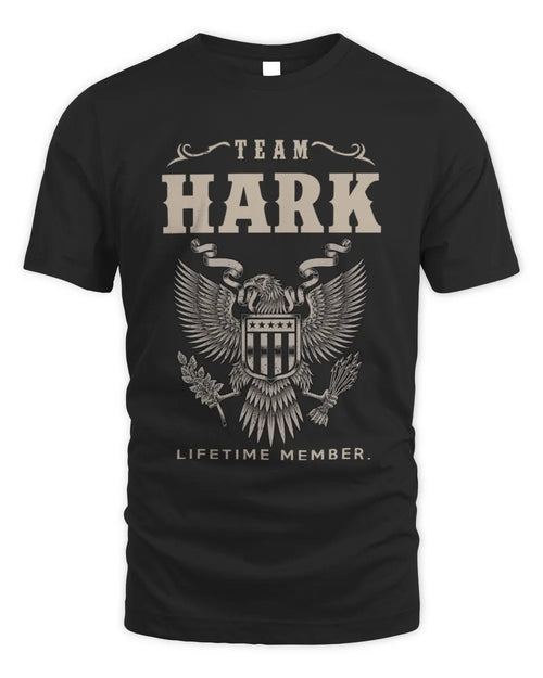 HARK TP06-K82 – Personalized Classic Style Apparel “Team NAME Lifetime Member” - Unisex Standard T-Shirt - Black