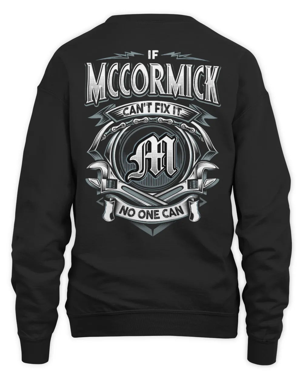 MCCORMICK AP81-K4-626 - Personalized Ahmed Quote Apparel “If Ahmed Can't Fix It, No One Can” - Unisex Sweatshirt - Black