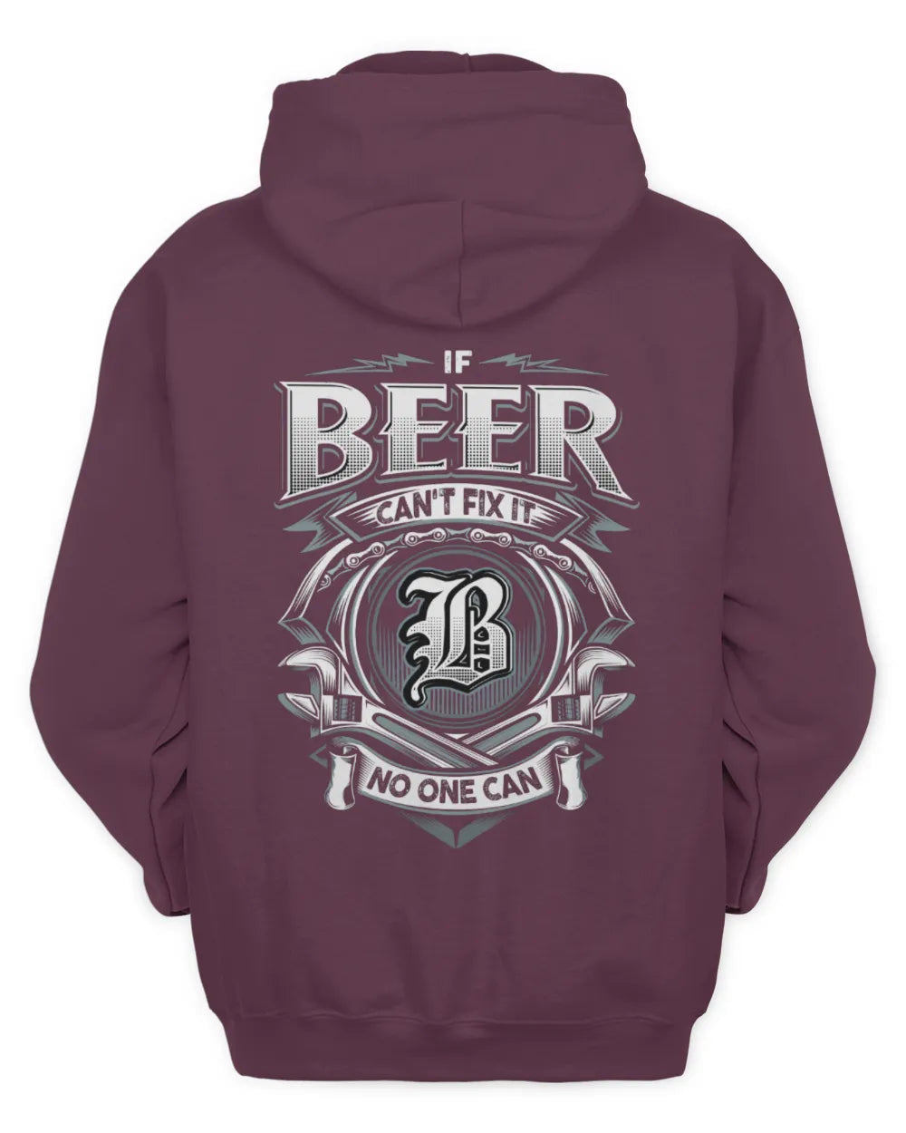 BEER AP81-K4-626 - Personalized Ahmed Quote Apparel “If Ahmed Can't Fix It, No One Can” - Unisex Hoodie - Maroon