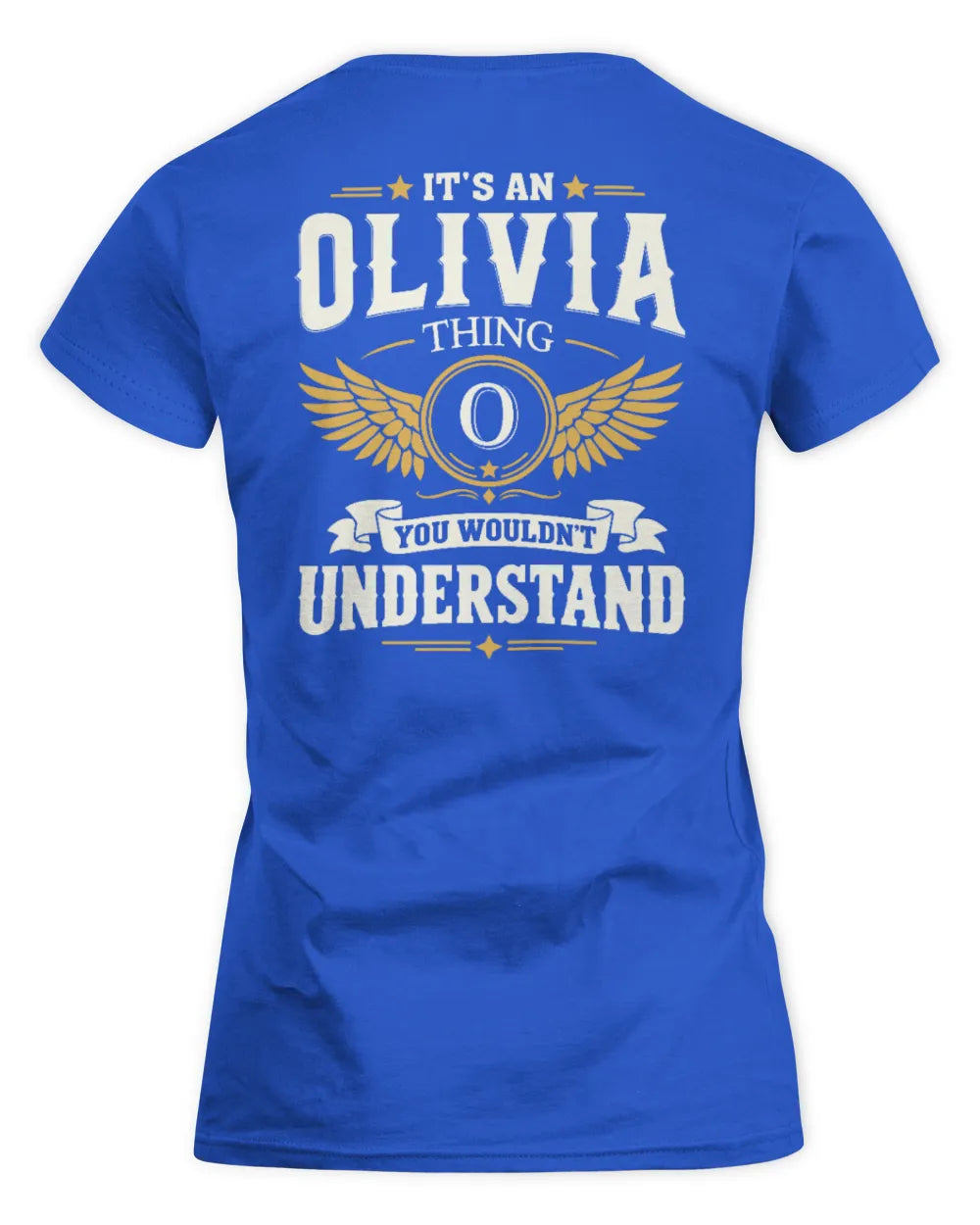 OLIVIA KT06-M008 It’s a [NAME] Thing – You Wouldn’t Understand | Personalized Vintage T-Shirt - Women's Standard T-Shirt - Royal