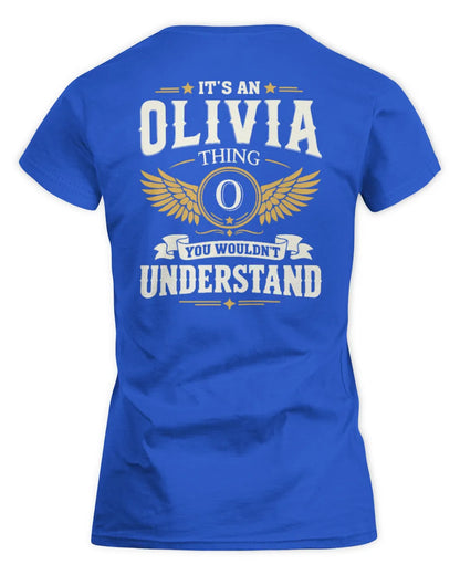 OLIVIA KT06-M008 It’s a [NAME] Thing – You Wouldn’t Understand | Personalized Vintage T-Shirt - Women's Standard T-Shirt - Royal