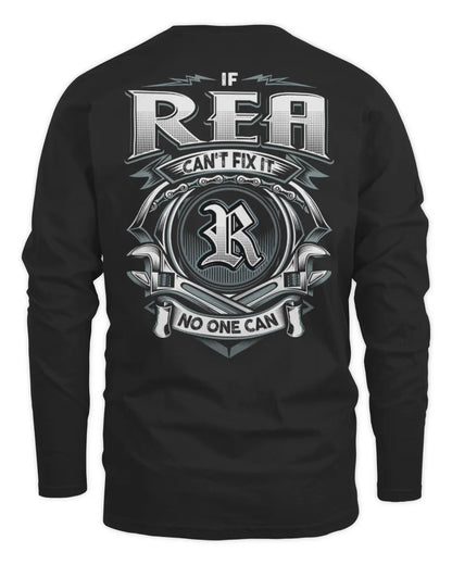 REA AP81-K4-626 - Personalized Ahmed Quote Apparel “If Ahmed Can't Fix It, No One Can” - Men's Long Sleeved T-Shirt - Black