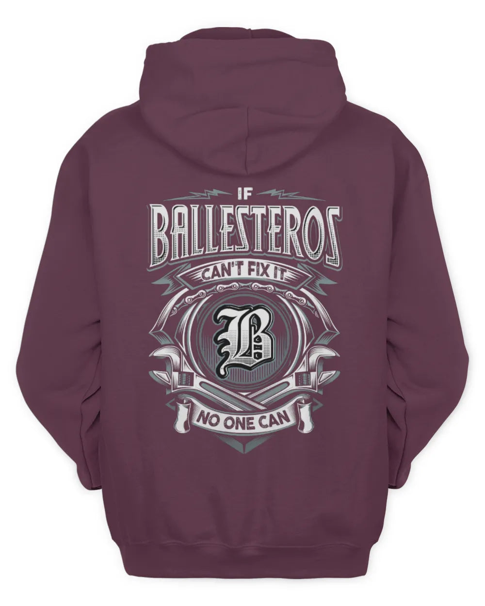 BALLESTEROS AP81-K4-626 - Personalized Ahmed Quote Apparel “If Ahmed Can't Fix It, No One Can” - Unisex Hoodie - Maroon