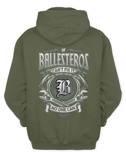 BALLESTEROS AP81-K4-626 - Personalized Ahmed Quote Apparel “If Ahmed Can't Fix It, No One Can” - Unisex Hoodie - Military Green