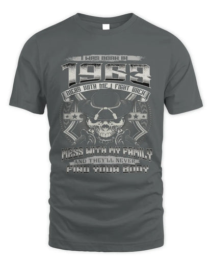1963 HH89-K2 – Protective Family Quote T-Shirt - Unisex Standard T-Shirt - Charcoal