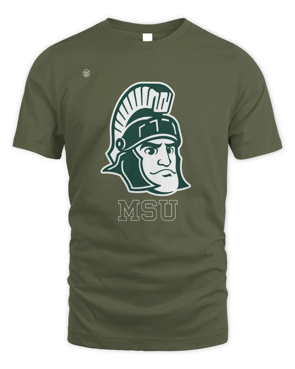 NUNES AP62-K4-666 - Personalized Fierce Wolf Quote Apparel “If You Kick Me When I’m Down, You Better Pray I Don’t Get Up” - Men's Long Sleeved T-Shirt - Military Green