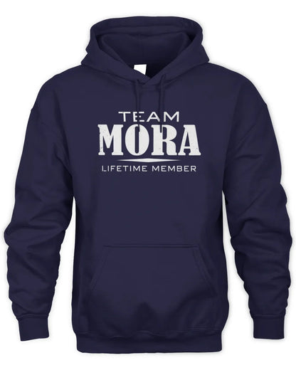 MORA BL62-K4-128 - Personalized “Team NAME Lifetime Member” - Unisex Hoodie - Navy