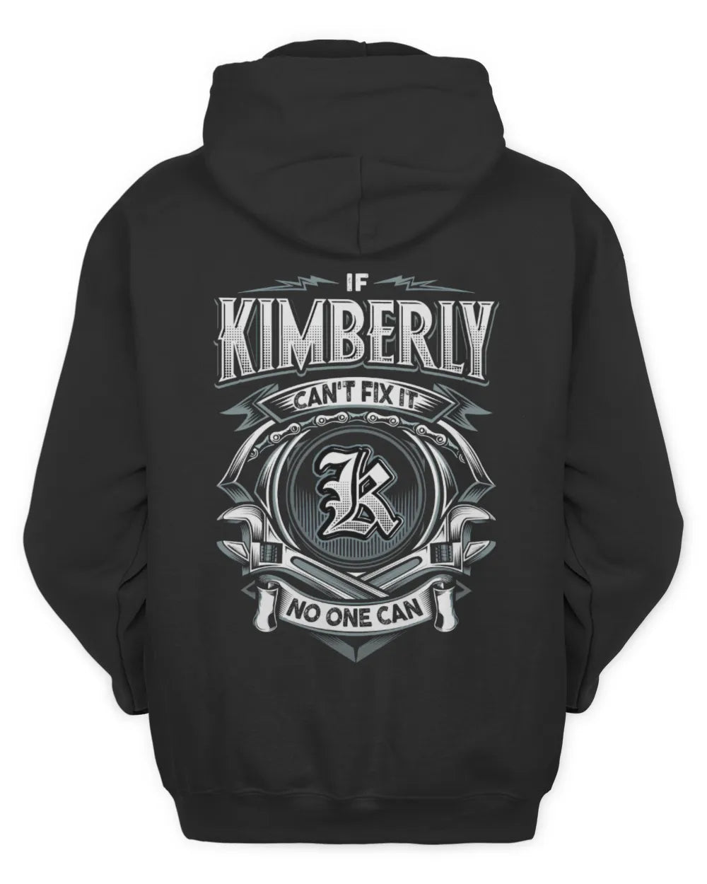 KIMBERLY AP81-K4-626 - Personalized Ahmed Quote Apparel “If Ahmed Can't Fix It, No One Can” - Unisex Hoodie - Black