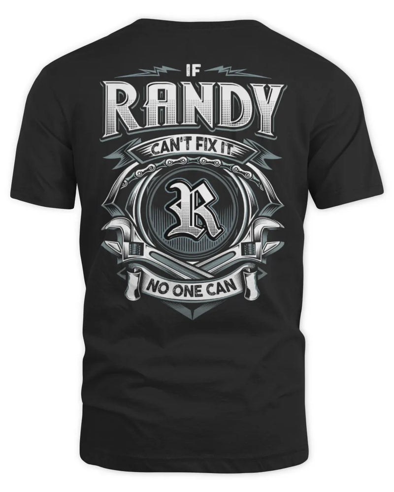 RANDY AP81-K4-626 - Personalized Ahmed Quote Apparel “If Ahmed Can't Fix It, No One Can” - Unisex Standard T-Shirt - Black
