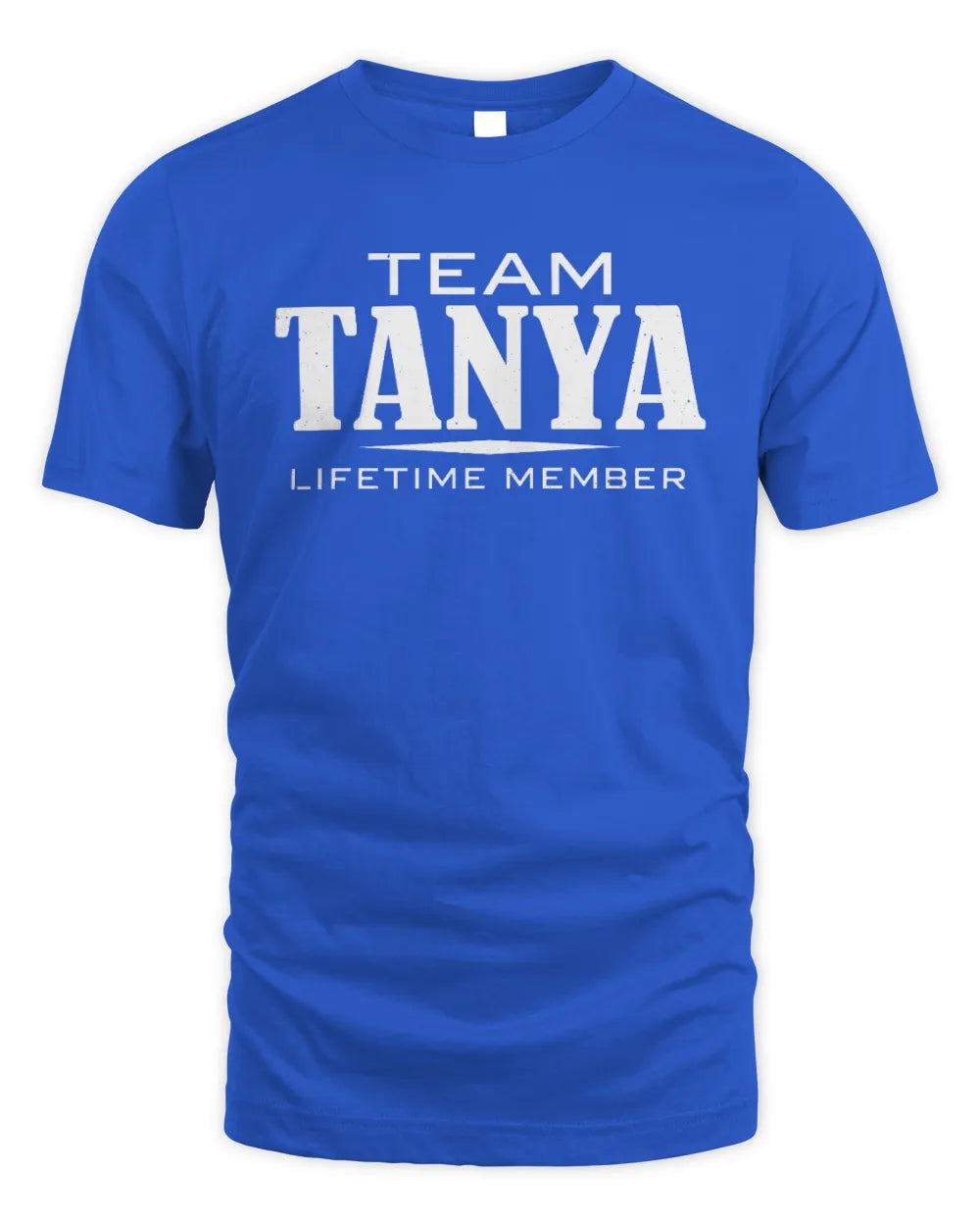 TANYA BL62-K4-128 - Personalized “Team NAME Lifetime Member” - Unisex Standard T-Shirt - Royal