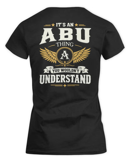 ABU KT06-M008 It’s a [NAME] Thing – You Wouldn’t Understand | Personalized Vintage T-Shirt - Women's Standard T-Shirt - Black