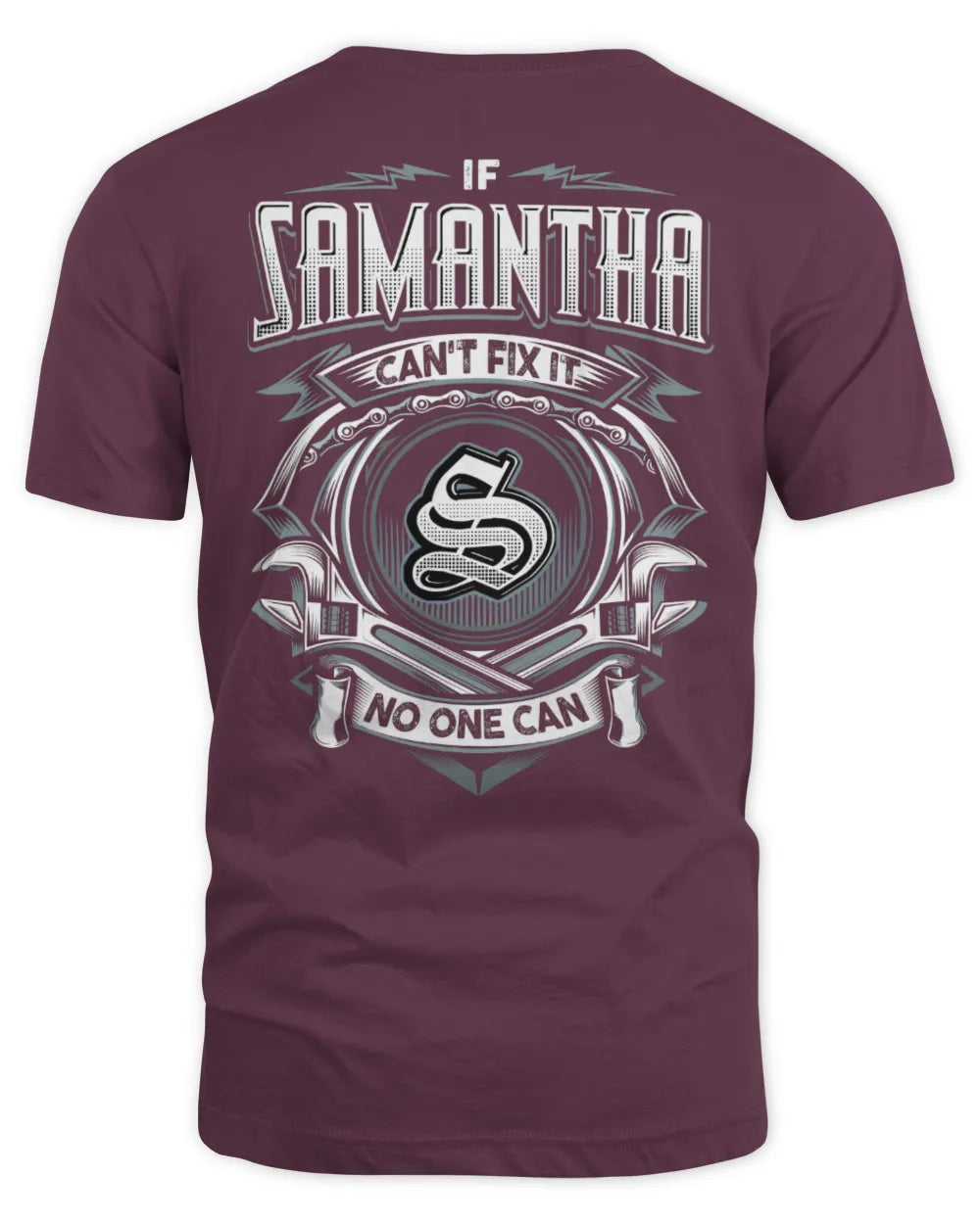 SAMANTHA AP81-K4-626 - Personalized Ahmed Quote Apparel “If Ahmed Can't Fix It, No One Can” - Unisex Standard T-Shirt - Maroon