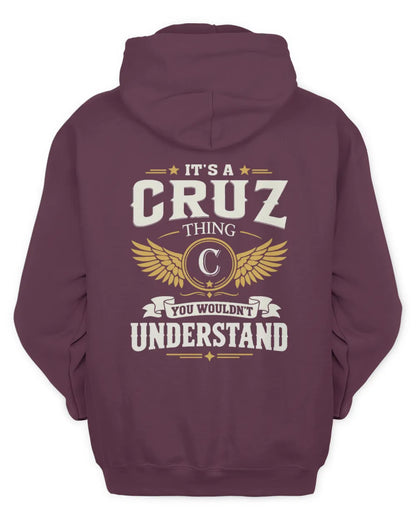 CRUZ KT06-M008 It’s a [NAME] Thing – You Wouldn’t Understand | Personalized Vintage T-Shirt - Unisex Hoodie - Maroon