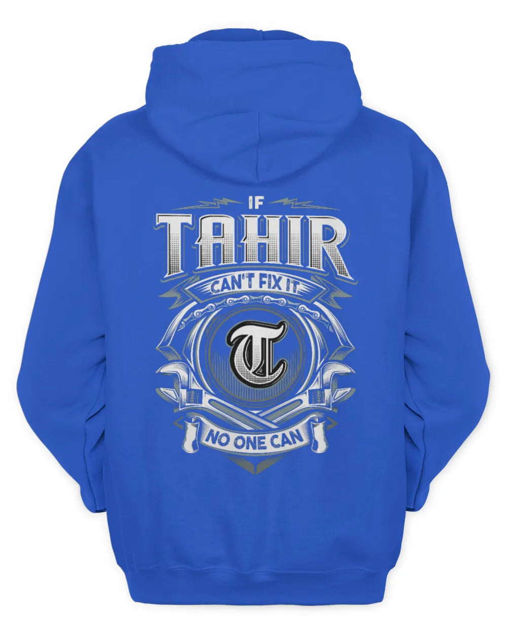 TAHIR AP81-K4-626 - Personalized Ahmed Quote Apparel “If Ahmed Can't Fix It, No One Can” - Unisex Hoodie - Royal