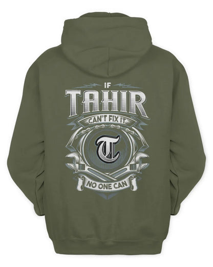 TAHIR AP81-K4-626 - Personalized Ahmed Quote Apparel “If Ahmed Can't Fix It, No One Can” - Unisex Hoodie - Military Green