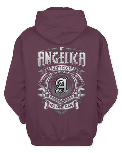 ANGELICA AP81-K4-626 - Personalized Ahmed Quote Apparel “If Ahmed Can't Fix It, No One Can” - Unisex Hoodie - Maroon