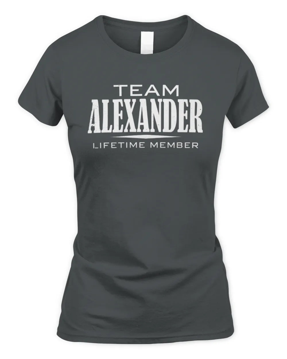 ALEXANDER BL62-K4-128 - Personalized “Team NAME Lifetime Member” - Women's Standard T-Shirt - Charcoal