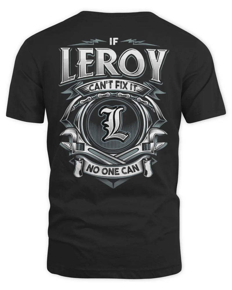 LEROY AP81-K4-626 - Personalized Ahmed Quote Apparel “If Ahmed Can't Fix It, No One Can” - Unisex Standard T-Shirt - Black