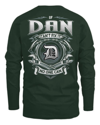 DAN AP81-K4-626 - Personalized Ahmed Quote Apparel “If Ahmed Can't Fix It, No One Can” - Men's Long Sleeved T-Shirt - Forest Green