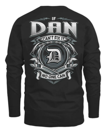 DAN AP81-K4-626 - Personalized Ahmed Quote Apparel “If Ahmed Can't Fix It, No One Can” - Men's Long Sleeved T-Shirt - Black