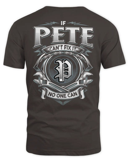 PETE AP81-K4-626 - Personalized Ahmed Quote Apparel “If Ahmed Can't Fix It, No One Can” - Unisex Standard T-Shirt - Dark Chocolate