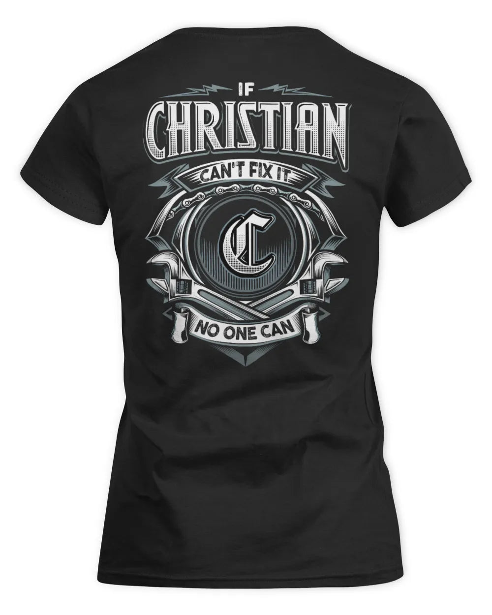 CHRISTIAN AP81-K4-626 - Personalized Ahmed Quote Apparel “If Ahmed Can't Fix It, No One Can” - Women's Standard T-Shirt - Black