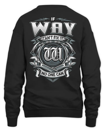 WAY AP81-K4-626 - Personalized Ahmed Quote Apparel “If Ahmed Can't Fix It, No One Can” - Unisex Sweatshirt - Black