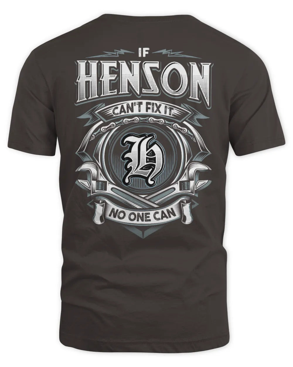 HENSON AP81-K4-626 - Personalized Ahmed Quote Apparel “If Ahmed Can't Fix It, No One Can” - Unisex Standard T-Shirt - Dark Chocolate
